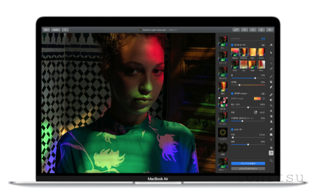 MacbookAir2020とMacbookPro2020のGPU差